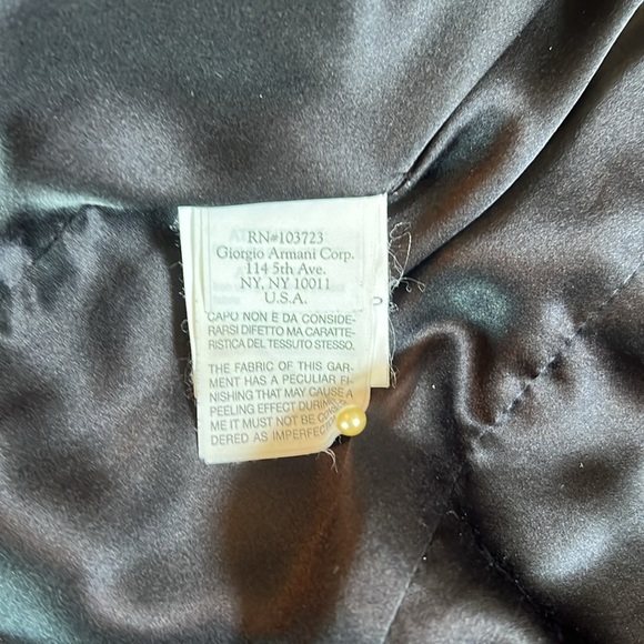 Georgio Armani Semi Cropped Women’s Jacket Double Breasted Button  Zippers Italy - Picture 11 of 16